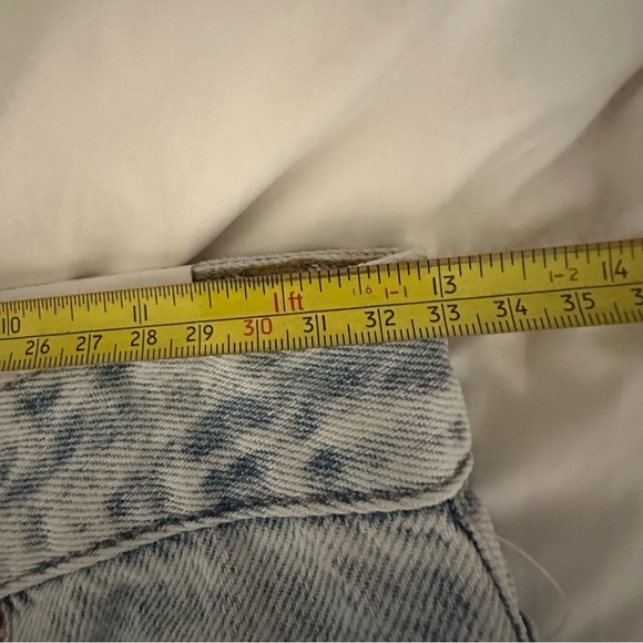 PacSun Blue and Pink Flare & Wide Leg Jeans with Artistic Floral Design - Picture 7 of 16